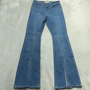 Levi's Blue Panel Flare Jeans